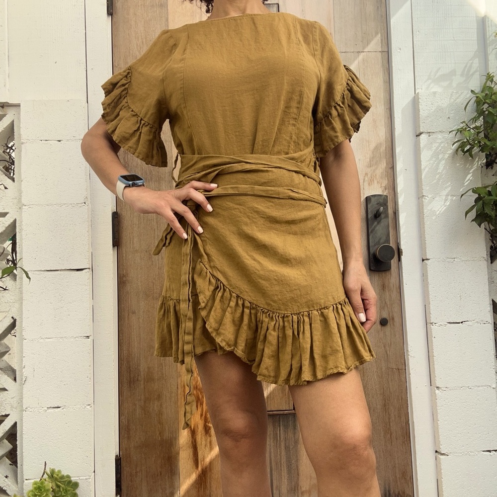 Kaos 100% Linen mini dress